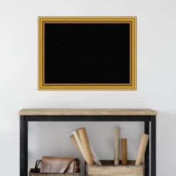 Amanti Art Townhouse Gold Black Wood Framed Corkboard, Black Cork -Home Furniture GUEST 9a57b1c0 e6cf 4000 b233 449bf8019ac8
