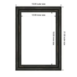 Amanti Art Rustic Pine Black Narrow Framed Dry Erase Magnetic Board -Home Furniture GUEST 9a6ab496 fd62 4682 9f58 4d089aac5c72