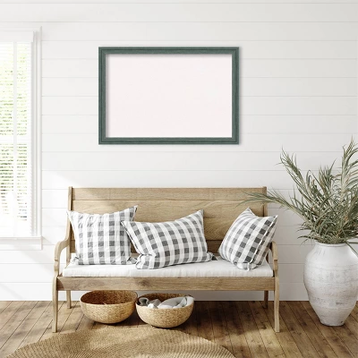 Amanti Art 39"x27" Upcycled Wood Frame White Cork Board Teal/Gray : Wall Mounted, Bulletin Board 6 Amanti Art 39"x27" Upcycled Wood Frame White Cork Board Teal/Gray : Wall Mounted, Bulletin Board - Image 4