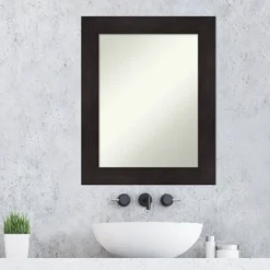 24" X 30" Non-Beveled Furniture Bathroom Wall Mirror Espresso Brown - Amanti Art 15 24" X 30" Non-Beveled Furniture Bathroom Wall Mirror Espresso Brown - Amanti Art -Home Furniture GUEST 9bc22e3b b886 4f94 a107 3ce2b5c8a393