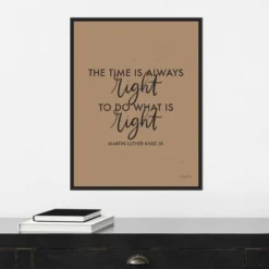 18" X 24" Words Of Wisdom IV Black - The Time Is Right By Becky Thorns Framed Canvas Wall Art Black - Amanti Art -Home Furniture GUEST 9d54443a b63b 4ec6 84d2 81d1f4598ccb