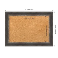 Amanti Art Bark Rustic Char Narrow Framed Corkboard, Natural Cork -Home Furniture GUEST a07dd877 fec7 4623 b5d4 adae4f1f8756