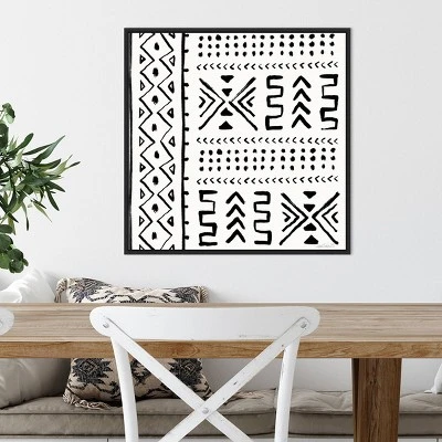 22" X 22" Botanical Sketches Pattern VIIA By Anne Tavoletti Framed Canvas Wall Art Black - Amanti Art 6 22" X 22" Botanical Sketches Pattern VIIA By Anne Tavoletti Framed Canvas Wall Art Black - Amanti Art - Image 4