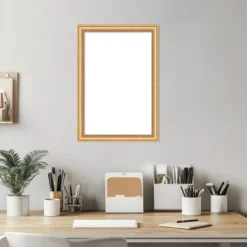 Amanti Art Salon Scoop Gold Framed Dry Erase Magnetic Board -Home Furniture GUEST a24a351c 401e 4ab8 9a8d 1e304ff185f5