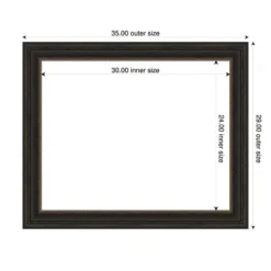 Amanti Art Accent Bronze Framed Dry Erase Magnetic Board 35 X 29 In. -Home Furniture GUEST a28eaad4 d0ca 4d5b b65d b5092edd32f8
