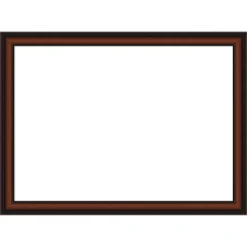Amanti Art Cyprus Walnut Narrow Framed Dry Erase Magnetic Board -Home Furniture GUEST a39ebdd7 7066 4612 8394 36d8b5201bc2