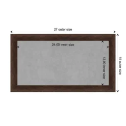 27"x15" Narrow Framed Magnetic Board Warm Walnut - Amanti Art: Real Wood, Wall-Mounted, Office & Home Decor 20 27"x15" Narrow Framed Magnetic Board Warm Walnut - Amanti Art: Real Wood, Wall-Mounted, Office & Home Decor -Home Furniture GUEST a4976e0b 9599 4793 be9b 2e7abfd69a1b