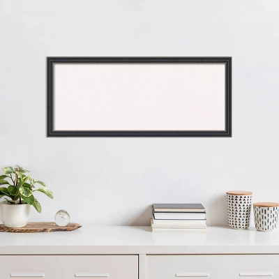 32"x14" Stylish Wood Frame White Cork Board Black - Amanti Art: Bulletin Board, Wall Mounted, Office & Home Decor 9 32"x14" Stylish Wood Frame White Cork Board Black - Amanti Art: Bulletin Board, Wall Mounted, Office & Home Decor - Image 7