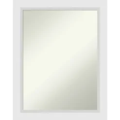 Amanti Art Blanco White Non-Beveled Wood Bathroom Wall Mirror -Home Furniture GUEST a56662fa e822 46ca 83e1 1db12f8458d1