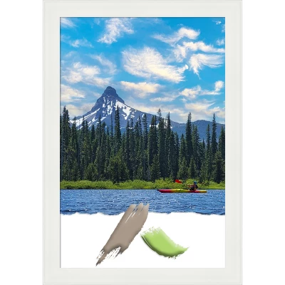Amanti Art Vanity White Narrow Picture Frame 10 Amanti Art Vanity White Narrow Picture Frame - Image 9
