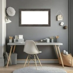 Amanti Art Bark Rustic Char Narrow Framed Dry Erase Magnetic Board -Home Furniture GUEST a6c693ec f18d 4952 bd59 8ef8d22e623c