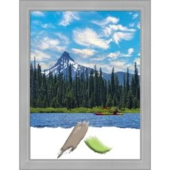 Amanti Art Vista Brushed Nickel Narrow Picture Frame -Home Furniture GUEST a792f28f dcee 455e 9694 c635211d1f0b