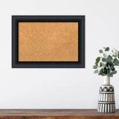 Amanti Art Nero Black Wood Framed Corkboard, Natural Cork -Home Furniture GUEST aa1e9499 1256 461c ae35 acf06b28bb15