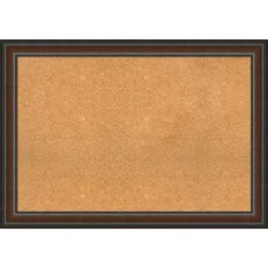 Amanti Art Cyprus Walnut Wood Framed Corkboard, Natural Cork -Home Furniture GUEST ac1bd074 0d97 4b58 a61d 69e0709de330
