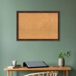 39"x27" Narrow Wood Frame Natural Cork Board Warm Walnut - Amanti Art: Wall Mounted, Bulletin Display 18 39"x27" Narrow Wood Frame Natural Cork Board Warm Walnut - Amanti Art: Wall Mounted, Bulletin Display -Home Furniture GUEST ac30c1dd 2ed9 4b7c b998 3ce5a4ea2266