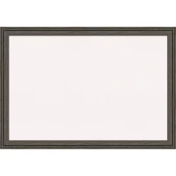 39"x27" Upcycled Wood Frame White Cork Board Brown/Gray - Amanti Art -Home Furniture GUEST ac511869 b20b 4de8 9900 7eba67205416