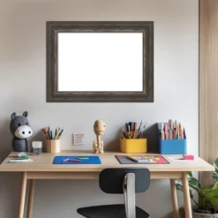 Amanti Art Alta Brown Grey Framed Dry Erase Magnetic Board -Home Furniture GUEST ac782a35 1697 4633 ae1a 6b59c0869f35