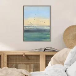 18" X 24" Soul Of The Ocean No.1 By Bronwyn Baker Framed Canvas Wall Art - Amanti Art -Home Furniture GUEST ac91642f 12f2 4df1 809c b2f3443132e6