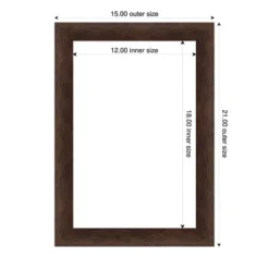 Amanti Art Warm Walnut Narrow Framed Dry Erase Magnetic Board -Home Furniture GUEST ae0f4f47 dfc0 4397 a112 01b5b4b1f73f