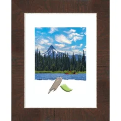 Amanti Art Wildwood Brown Narrow Picture Frame -Home Furniture GUEST ae184567 c54a 47e1 8915 b7fcf73edcda