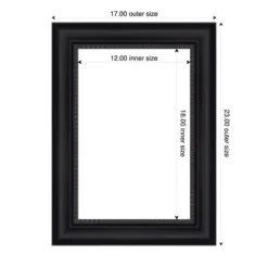 Amanti Art Astor Black Framed Dry Erase Magnetic Board -Home Furniture GUEST b0241e8f 9d08 4208 b00c d5945e861c4e
