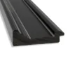 24" X 30" Non-Beveled Ridge Black Bathroom Wall Mirror - Amanti Art -Home Furniture GUEST b0688288 19e2 40d6 9527 69a63f443a16