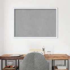 38"x26" Morgan Framed Magnetic Board White/Blue - Amanti Art: Wall Mount, Metal, Home & Office Decor -Home Furniture GUEST b1fe7bb3 ed1e 46c2 a0e9 cfd5f4372bc4