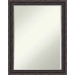Amanti Art Rustic Pine Narrow Petite Bevel Wood Bathroom Wall Mirror -Home Furniture GUEST b25517f2 e7a0 49b3 983f 8a0bdfe4385b