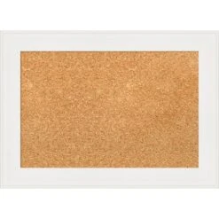 Amanti Art Vanity White Narrow Framed Corkboard, Natural Cork -Home Furniture GUEST b2b89356 08d1 4a5a 89bf cca84af65069