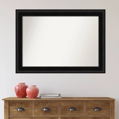 42" X 30" Non-Beveled Parlor Bathroom Wall Mirror Black - Amanti Art 8 42" X 30" Non-Beveled Parlor Bathroom Wall Mirror Black - Amanti Art - Image 6