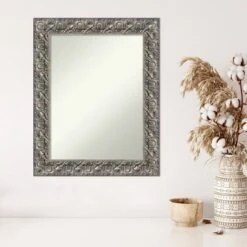 24" X 30" Non-Beveled Silver Luxor Wood Wall Mirror - Amanti Art -Home Furniture GUEST b438ab43 fe29 4b54 94c0 b1647354db9f