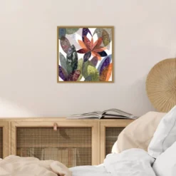 16" X 16" Melodia Otonal By Daniela Fedele Framed Canvas Wall Art - Amanti Art -Home Furniture GUEST b56cb82a ae17 42fc a989 479301264ab3