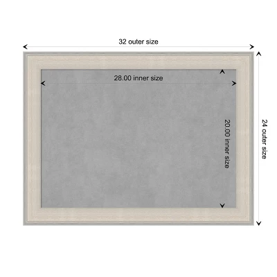 32"x24" Cottage Framed Magnetic Board White/Silver - Amanti Art: Metal Wall Mount, No Choking Hazard, Presentation Board 11 32"x24" Cottage Framed Magnetic Board White/Silver - Amanti Art: Metal Wall Mount, No Choking Hazard, Presentation Board - Image 9