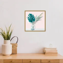 16" X 16" Sunday Palms By Isabelle Z Framed Canvas Wall Art - Amanti Art -Home Furniture GUEST b5e2dbe9 bd14 4e5d 9fe7 7ae00046ede9