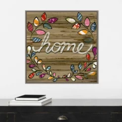 22" X 22" Love And Laughter IV By June Erica Vess Framed Canvas Wall Art Gray Wash - Amanti Art -Home Furniture GUEST b6513444 a790 4c24 a061 e6a8cdfeeb49