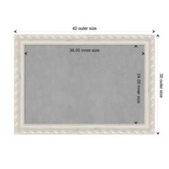 42"x30" Opera Framed Magnetic Board Off-White - Amanti Art: Wall Mount, Metal, Home & Office Use -Home Furniture GUEST b779454d 9782 49a8 a561 7da8a1d99c2c