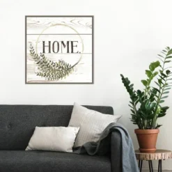 22" X 22" Family Farmhouse I By Grace Popp Framed Canvas Wall Art Gray Wash - Amanti Art -Home Furniture GUEST b8ad6163 e8a4 47e5 a259 a0eac66941a2