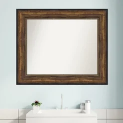 Amanti Art Ballroom Bronze Non-Beveled Bathroom Wall Mirror -Home Furniture GUEST b8d6c0db 4e48 48e6 9a92 73310a994a81