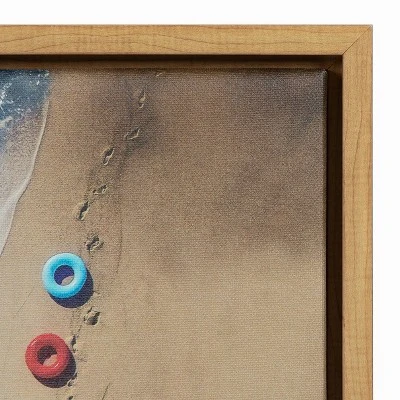 16" X 16" Hi Summer (Beach) Framed Canvas Wall Art - Amanti Art 4 16" X 16" Hi Summer (Beach) Framed Canvas Wall Art - Amanti Art - Image 2