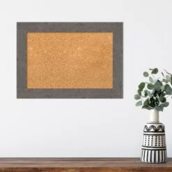 Amanti Art Rustic Plank Narrow Framed Corkboard, Natural Cork -Home Furniture GUEST b982b558 0c46 4c00 894d 398c66adef85