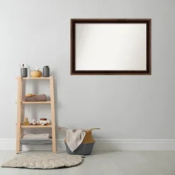 40" X 28" Non-Beveled Corded Bathroom Wall Mirror Bronze - Amanti Art -Home Furniture GUEST b9d261ca cf05 486c a7ec da7de491e374