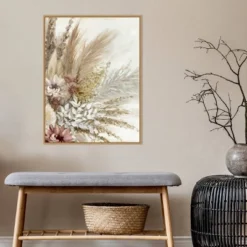 22" X 30" Send All Your Love Bouquet II By Eva Watts Framed Canvas Wall Art Light Brown - Amanti Art -Home Furniture GUEST b9f46424 c02c 44bc bd95 e73d1b893f94