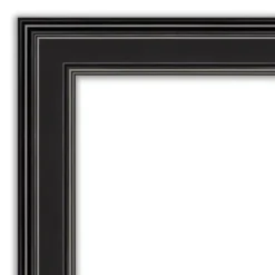 24" X 30" Non-Beveled Ridge Black Wall Mirror - Amanti Art 10 24" X 30" Non-Beveled Ridge Black Wall Mirror - Amanti Art -Home Furniture GUEST ba4454f4 8e7a 4e2b 925c 09c53121a207 1