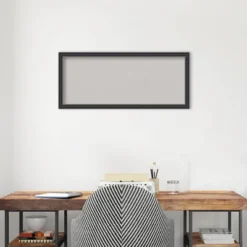 Amanti Art 32"x14" Stylish Wood Frame Gray Cork Board Black - : Wall Mounted Bulletin Board, Custom Framed, Home Organization 17 Amanti Art 32"x14" Stylish Wood Frame Gray Cork Board Black - : Wall Mounted Bulletin Board, Custom Framed, Home Organization -Home Furniture GUEST bb15435e a739 4107 a9f7 cbdd8b648b81