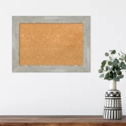Amanti Art Dove Greywash Narrow Framed Corkboard, Natural Cork -Home Furniture GUEST bb72778c 388c 45a5 9954 071410a32b6f