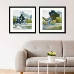 Set Of 2 Fields Reflections Framed Art Prints By Jacqueline Ellens Black - Amanti Art -Home Furniture GUEST bccf1fc4 2bf0 460f 88f0 b2645e6a0080