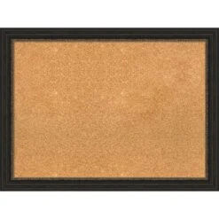 Amanti Art Accent Bronze Narrow Framed Corkboard, Natural Cork -Home Furniture GUEST bd70d8ed 154c 4214 8c99 ea6f88ec741b
