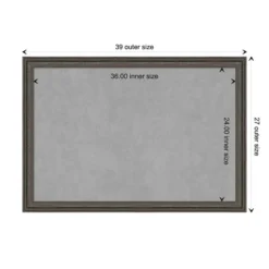 39"x27" Upcycled Framed Magnetic Board Brown/Gray - Amanti Art 20 39"x27" Upcycled Framed Magnetic Board Brown/Gray - Amanti Art -Home Furniture GUEST be4090e5 c39d 431e 82c0 83f44494b3d9