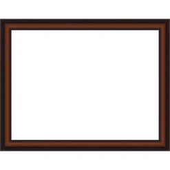 Amanti Art Cyprus Walnut Narrow Framed Dry Erase Magnetic Board -Home Furniture GUEST bfd1888a 0683 4f6f a894 8ff4d939ecda