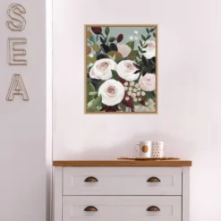 16" X 20" Bohemian Blooms I By Grace Popp Framed Canvas Wall Art - Amanti Art -Home Furniture GUEST c0190264 56af 46c3 8ad9 a95ead19c955